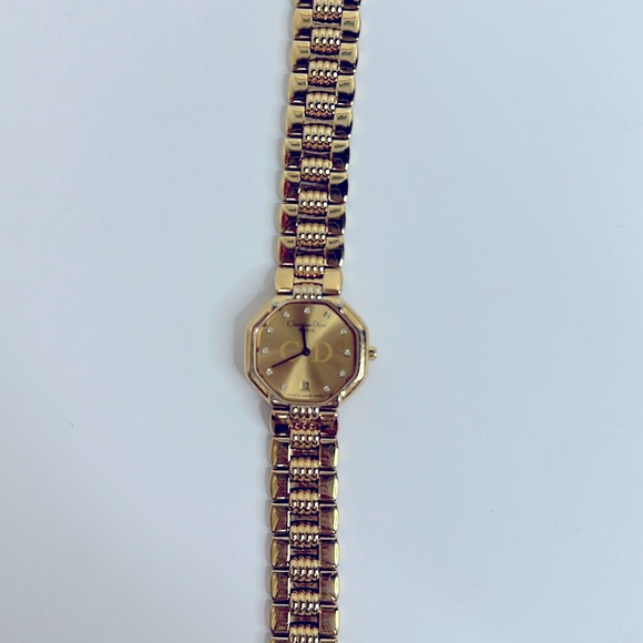 Dior octagonal gold watch - Picture 2 of 4